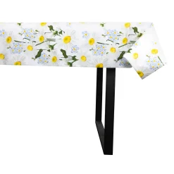Tekstil voksdug - 140 cm bred - 30 meters rulle - Blooming Daisies - Voksdug med akrylbelægning