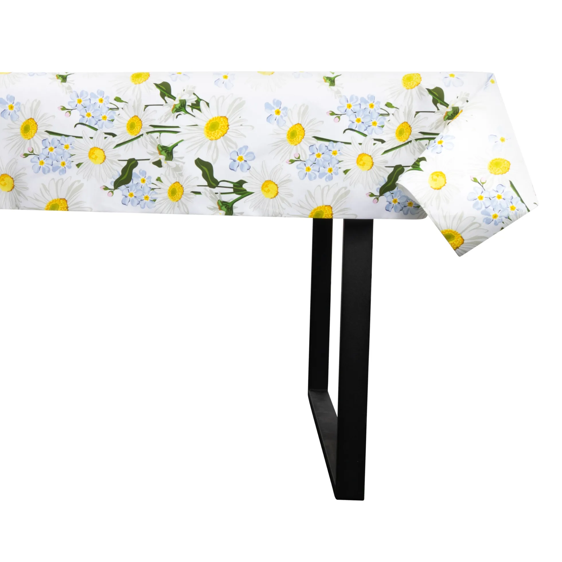 Tekstil voksdug - 140 cm bred - 30 meters rulle - Blooming Daisies - Voksdug med akrylbelægning