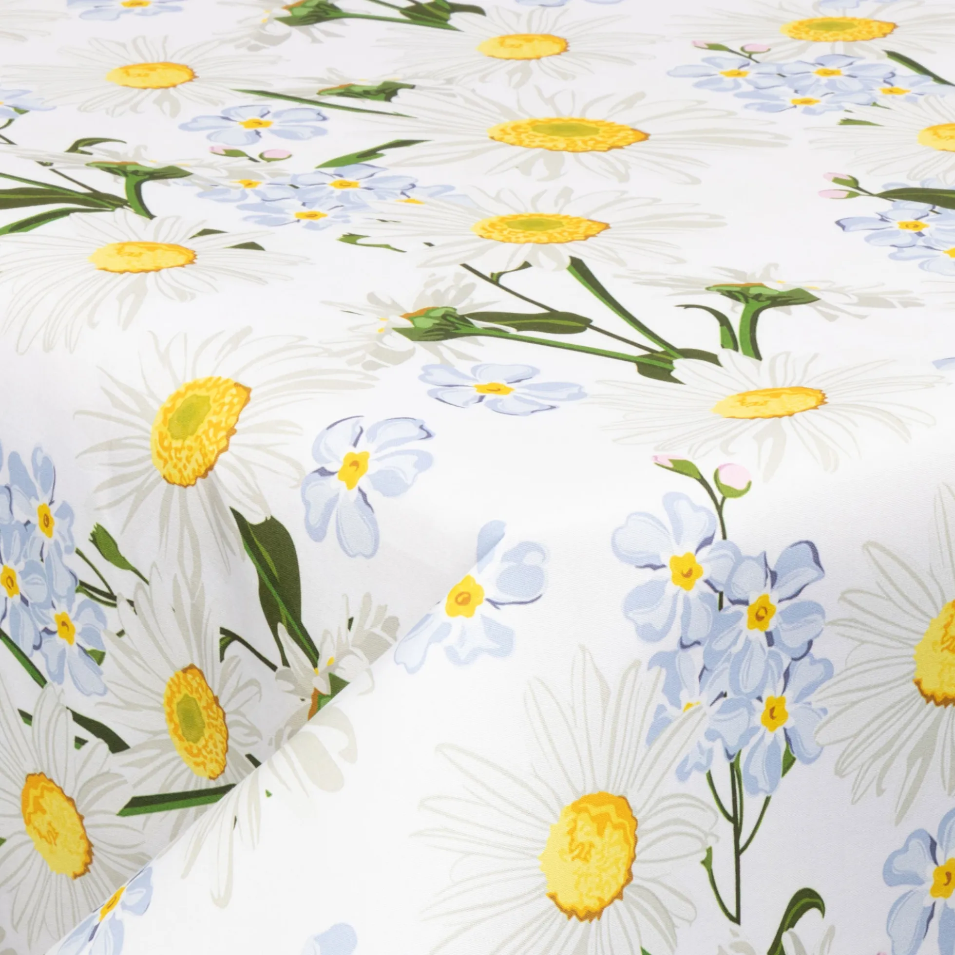 Tekstil voksdug - 140 cm bred - 30 meters rulle - Blooming Daisies - Voksdug med akrylbelægning