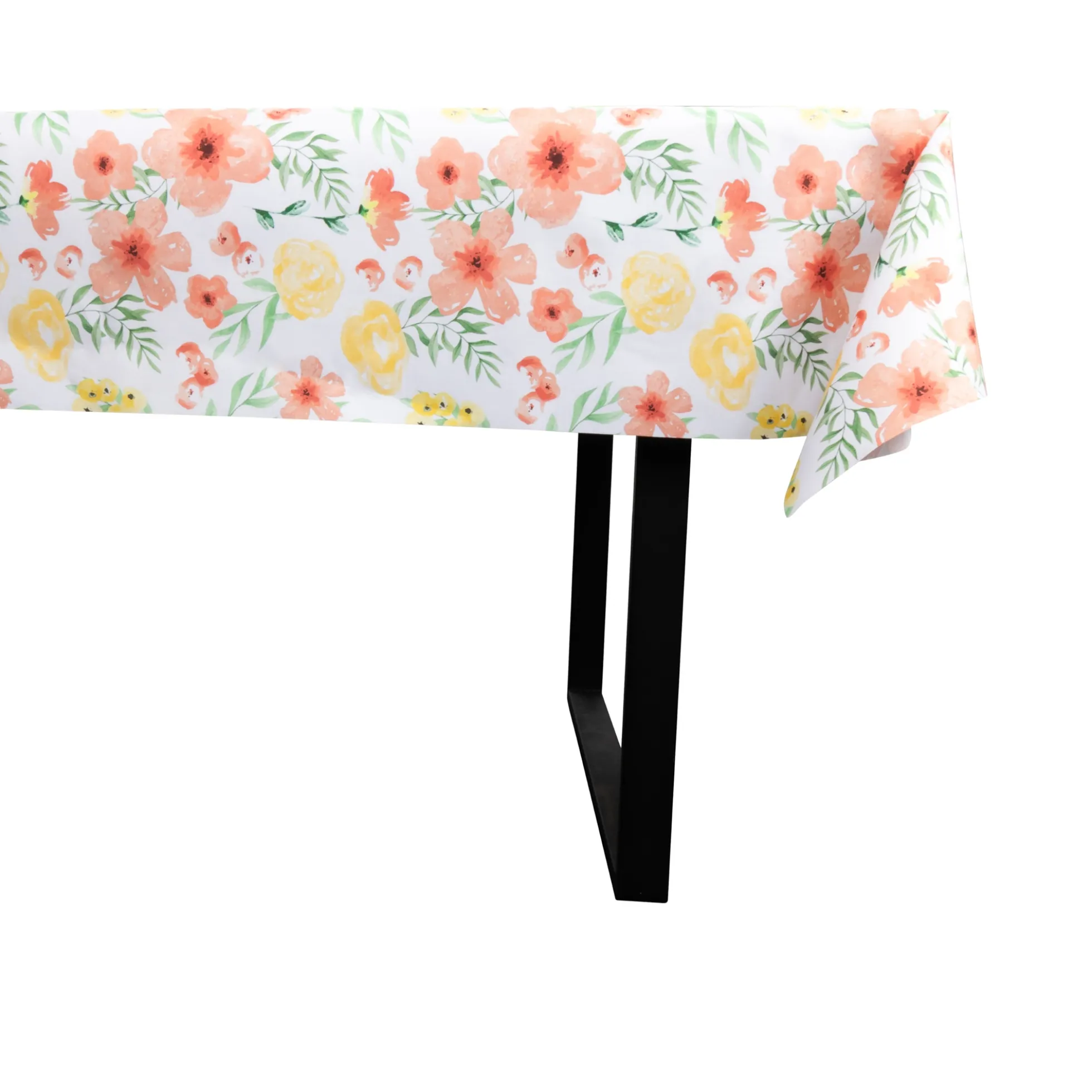 Tekstil voksdug - 140 cm bred - 30 meters rulle - Big Flower Multi - Voksdug med akrylbelægning