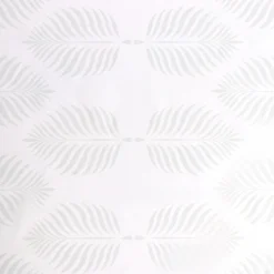 Tekstil voksdug - 140 cm bred - På metermål - Leaf Light Grey - Voksdug med akrylbelægning