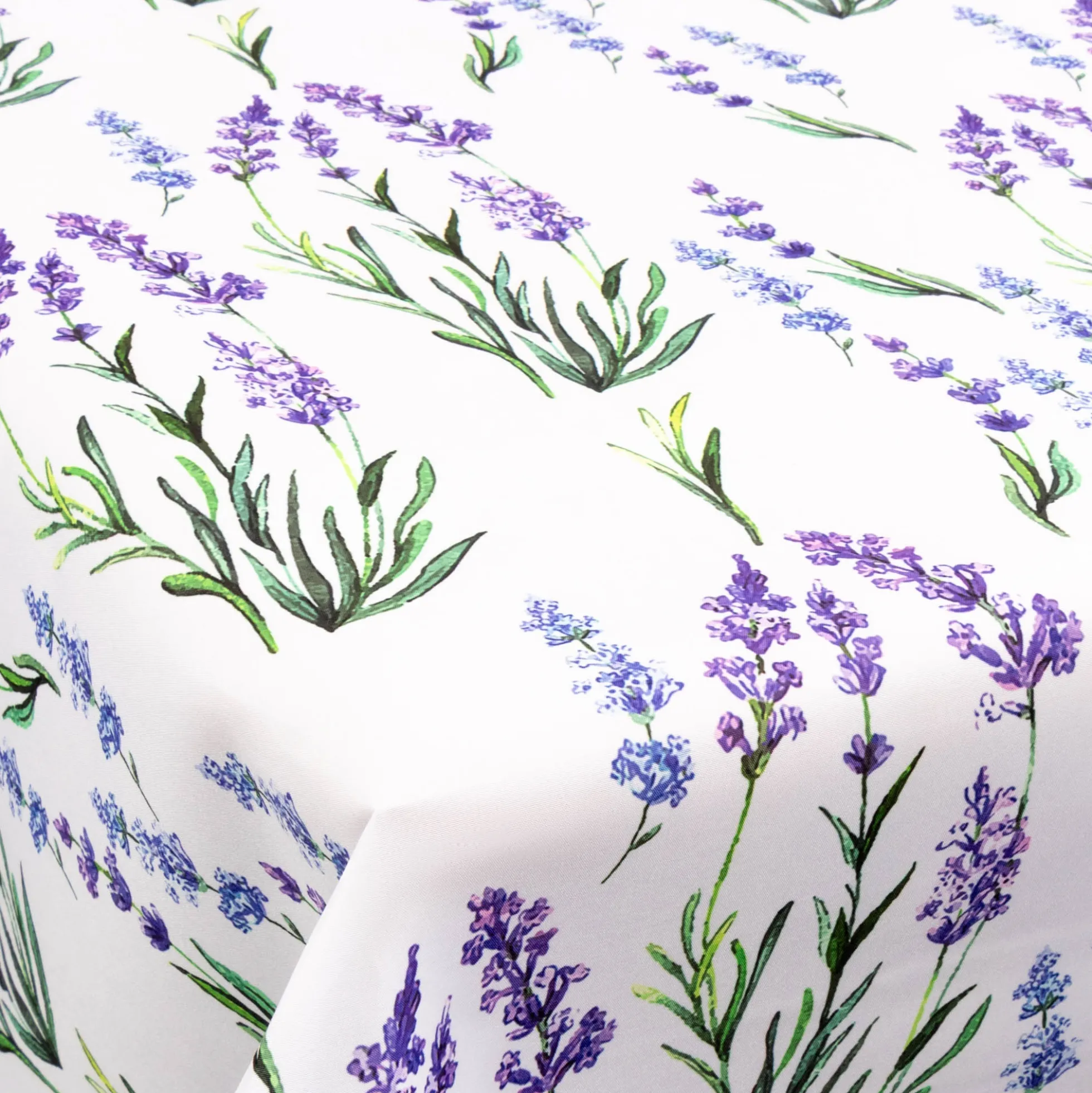Tekstil voksdug - 140 cm bred - På metermål - Lavender Bloom - Voksdug med akrylbelægning