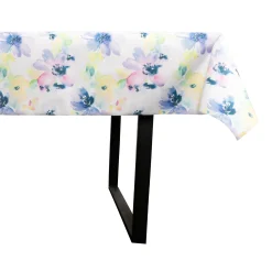 Tekstil voksdug - 140 cm bred - På metermål - Flower Blue - Voksdug med akrylbelægning