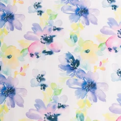 Tekstil voksdug - 140 cm bred - På metermål - Flower Blue - Voksdug med akrylbelægning