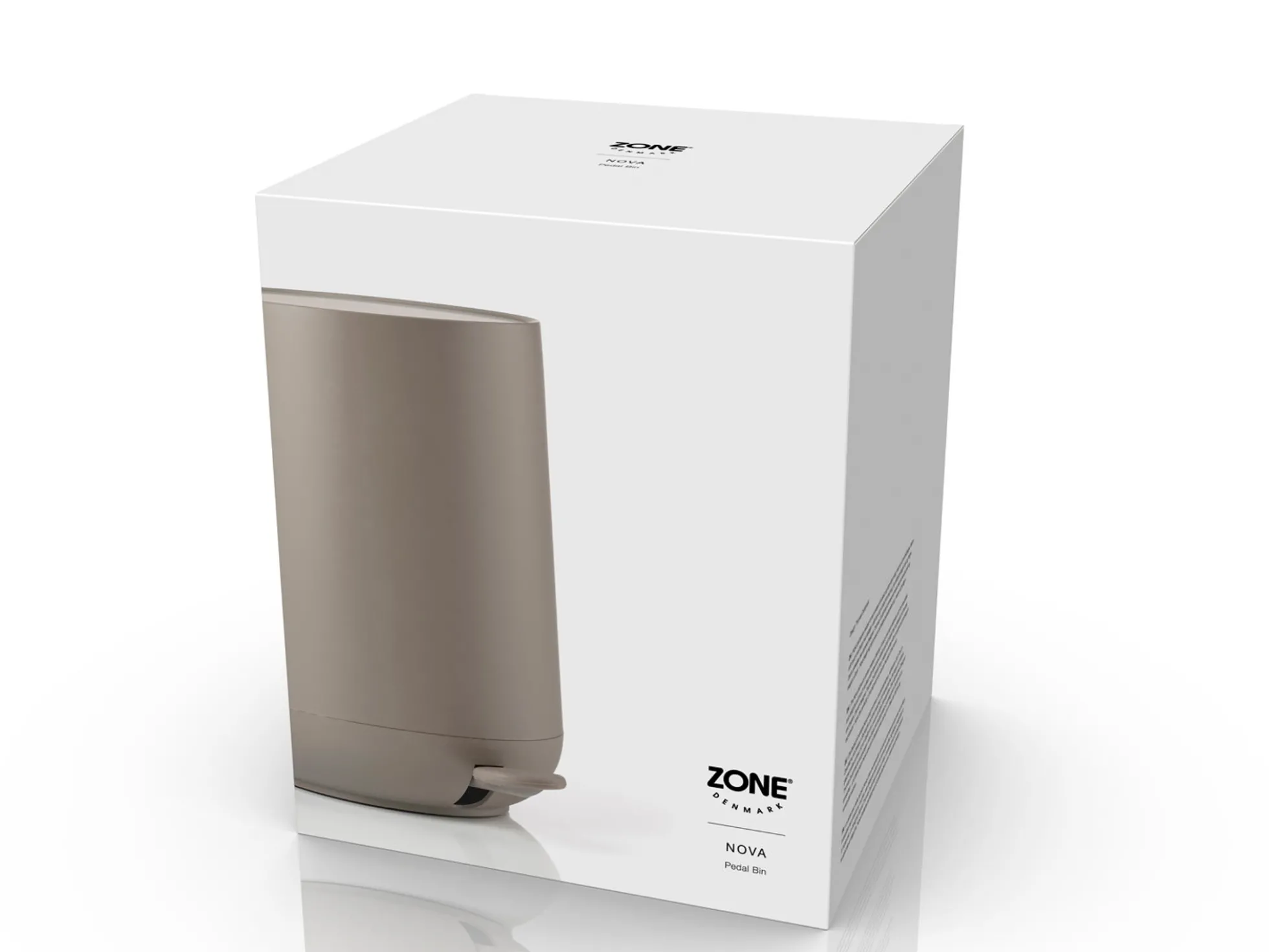 Toiletspand - 5L - Zone Denmark - Nova One Taupe pedalspand