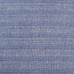 Tæppe 130x180 cm - Bomuld - Blå tyk vævet plaid