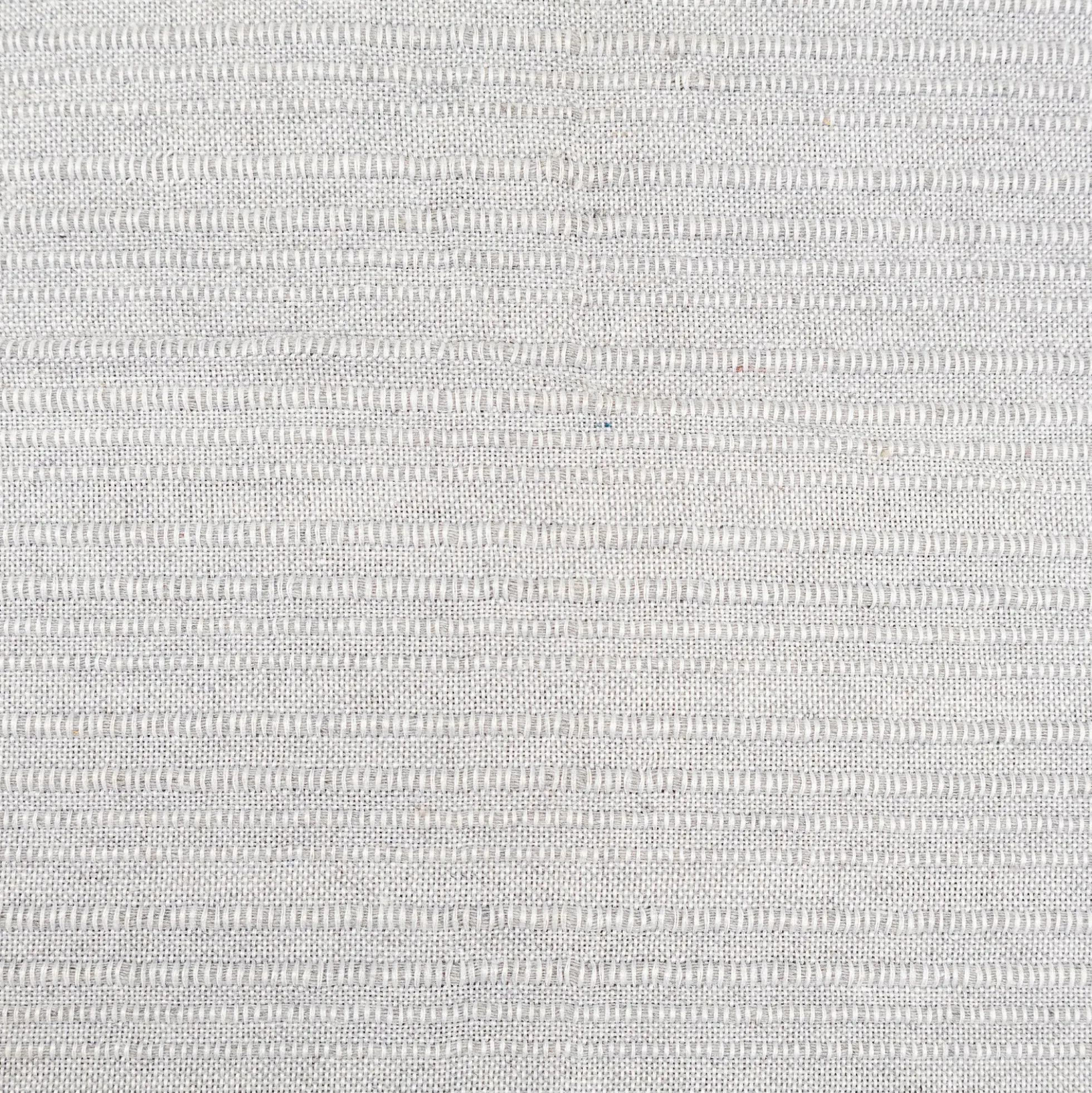 Tæppe 130x180 cm - Bomuld - Lysegrå tyk vævet plaid
