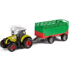 Traktor med anhænger 35x10 cm - Grøn