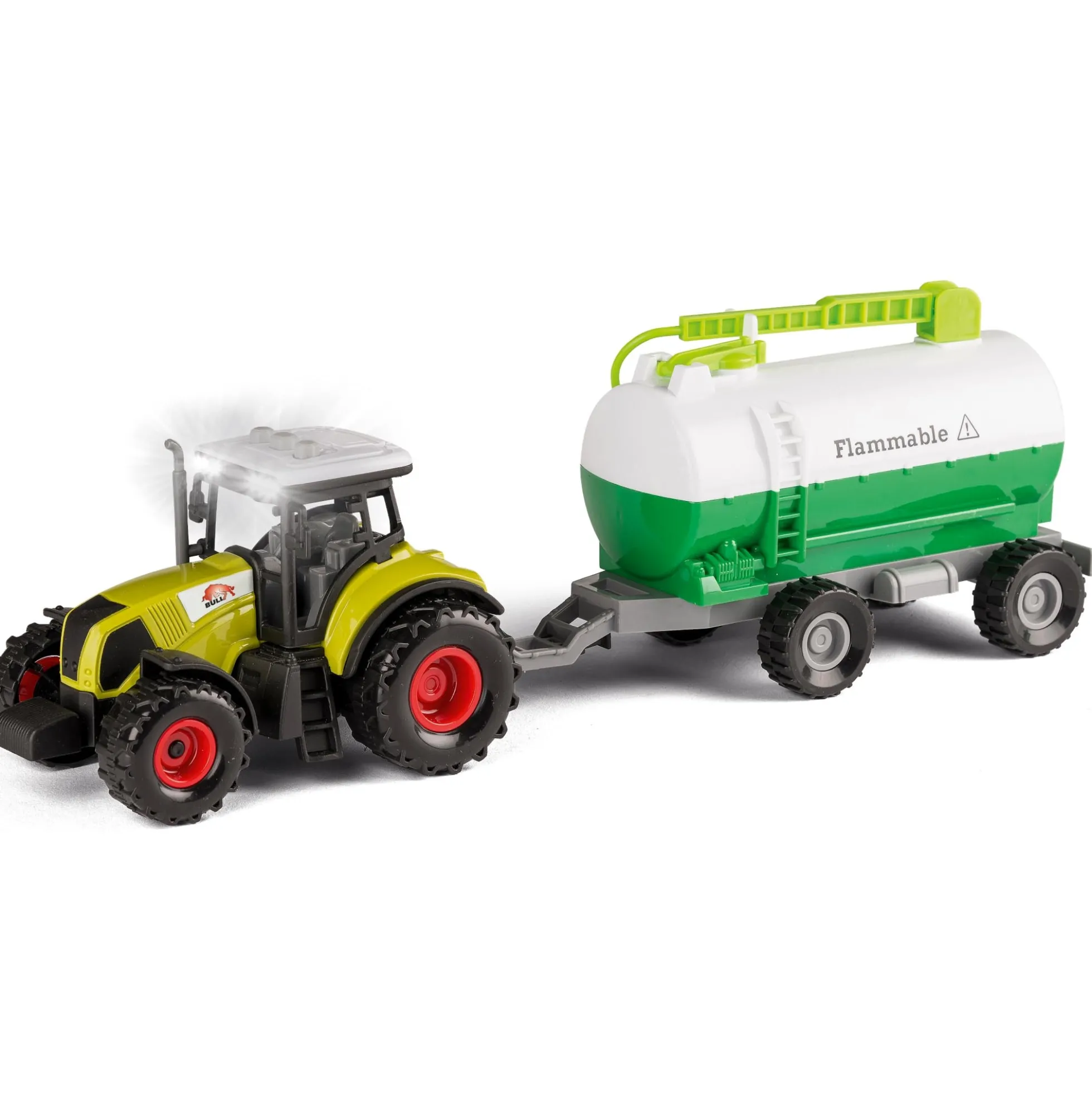 Traktor med gyldevogn 35x10 cm - Grøn