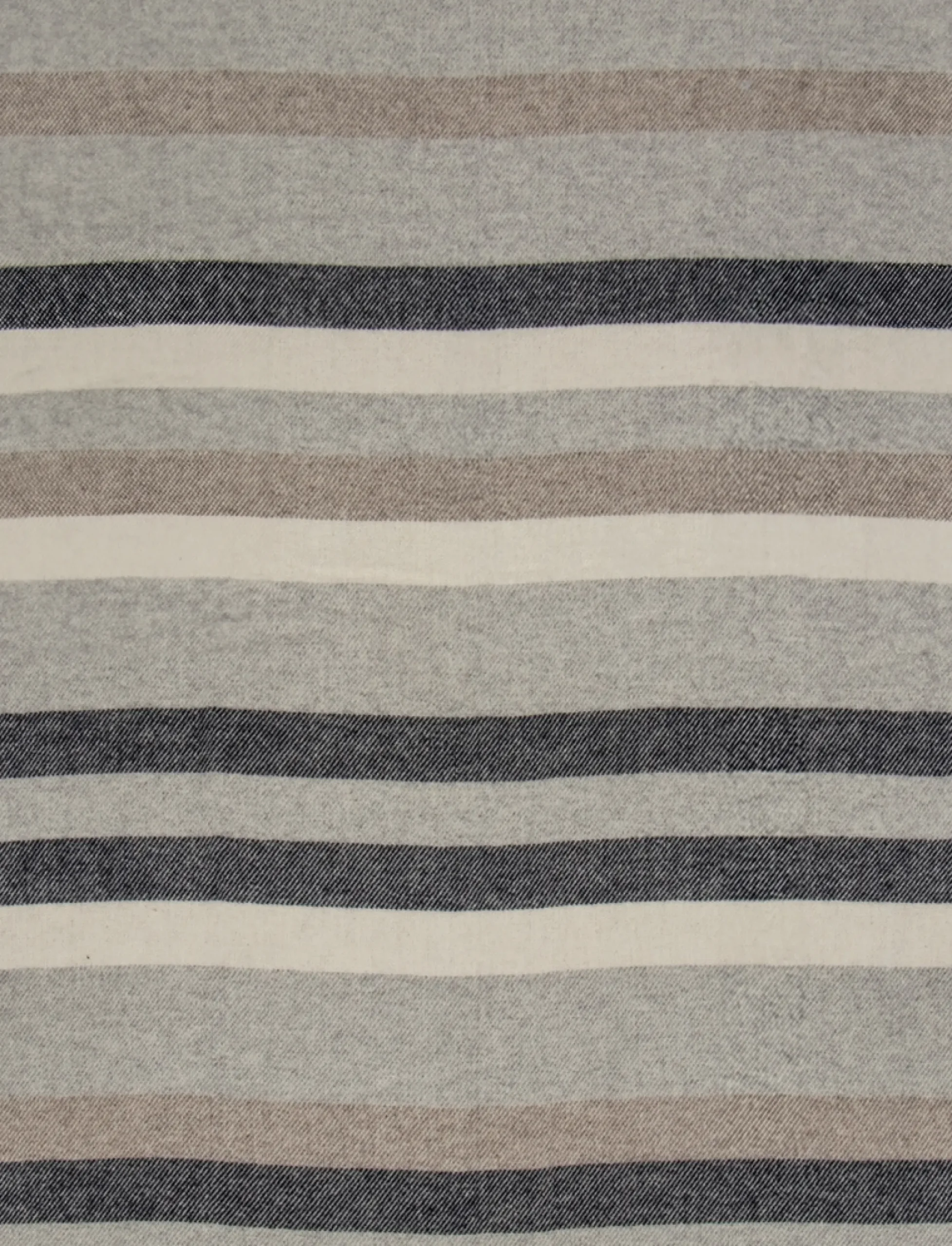 Uldplaid - 100% Uld - 130x200 cm - Lines grå