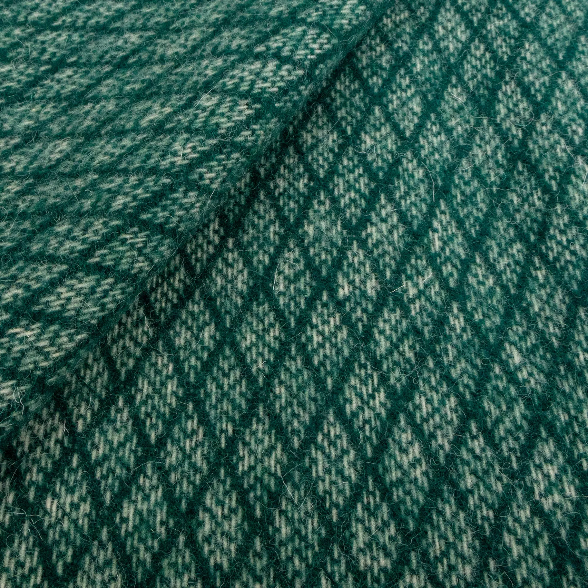 Uldplaid - 100% Uld - 130x200 cm - Oslo Evergreen grøn