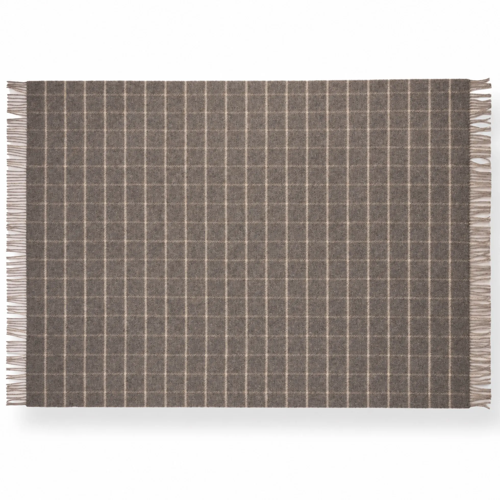 Uldplaid - 100% Uld - 130x200 cm - Oslo Wild brun