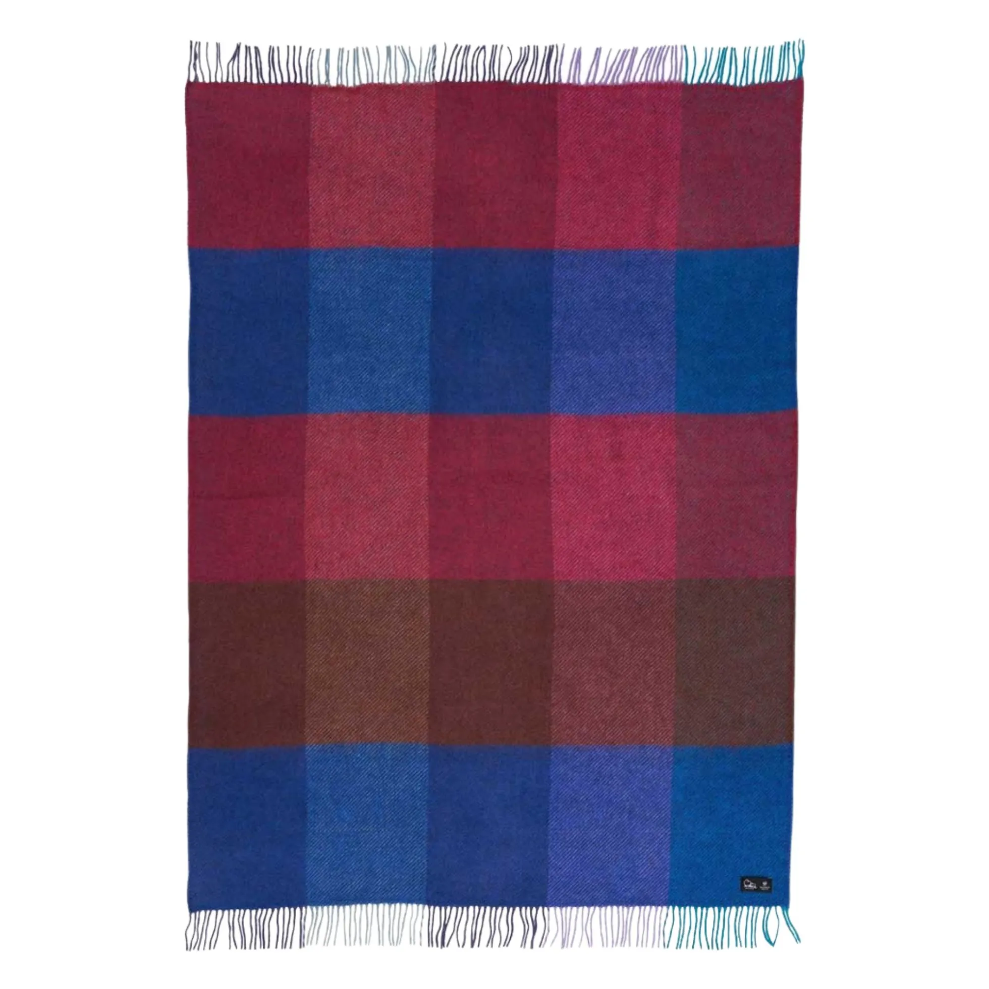 Uldplaid - 130x200 cm - Gotlanduld/lammeuld - Gotland Check Mauve