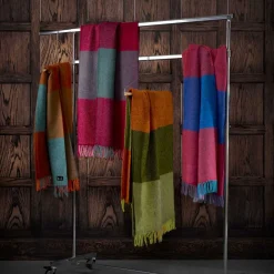 Uldplaid - 130x200 cm - Gotlanduld/lammeuld - Gotland Check Mauve