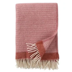 Uldplaid - 130x200 cm - 100% Økologisk lammeuld - Harald Dusty Rose