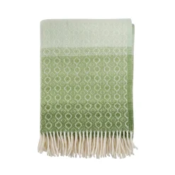 Uldplaid - 130x200 cm - 100% Lammeuld - Havanna Green Multi