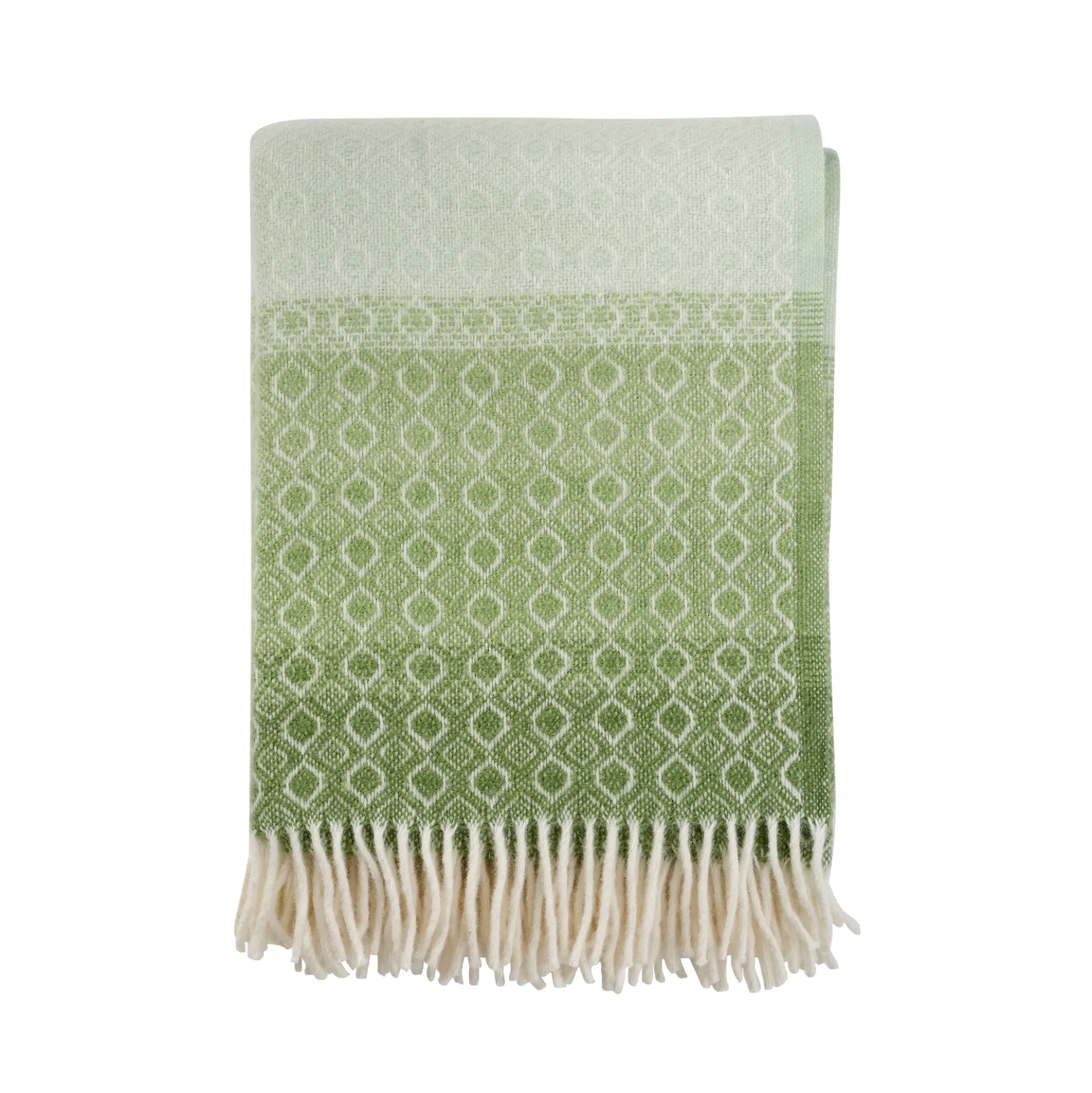 Uldplaid - 130x200 cm - 100% Lammeuld - Havanna Green Multi