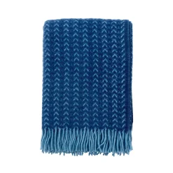 Uldplaid - 130x200 cm - 100% Lammeuld - Ilse Blue Aqua