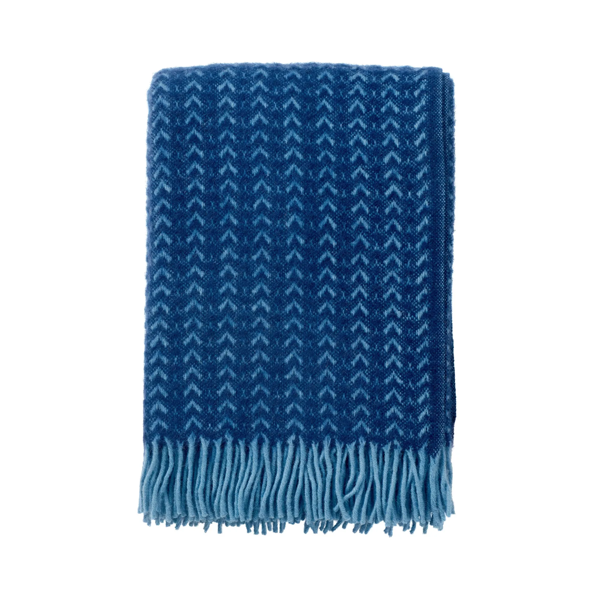 Uldplaid - 130x200 cm - 100% Lammeuld - Ilse Blue Aqua