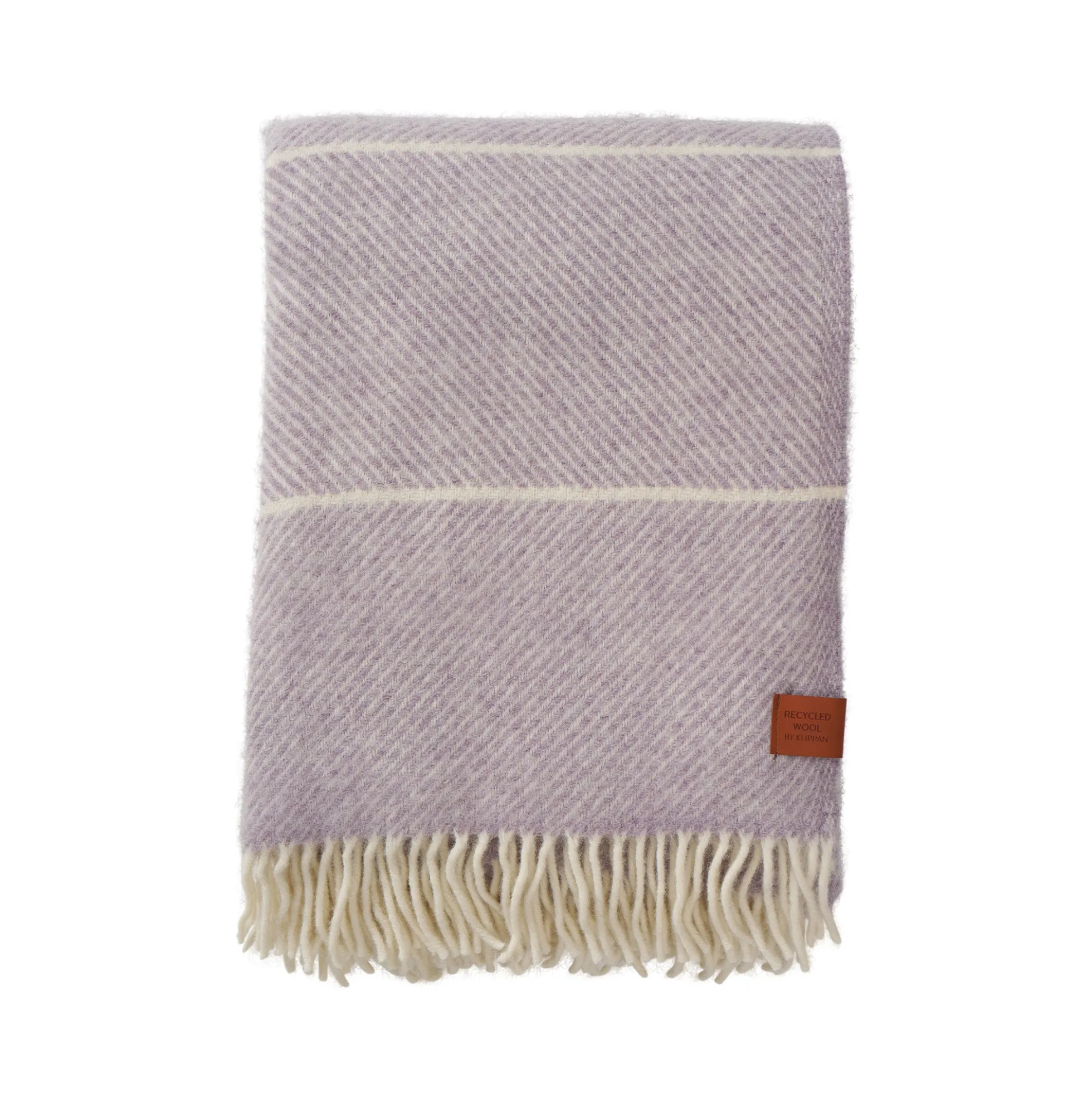 Uldplaid - 130x200 cm - Recycled uld/lammeuld - Frank Purple