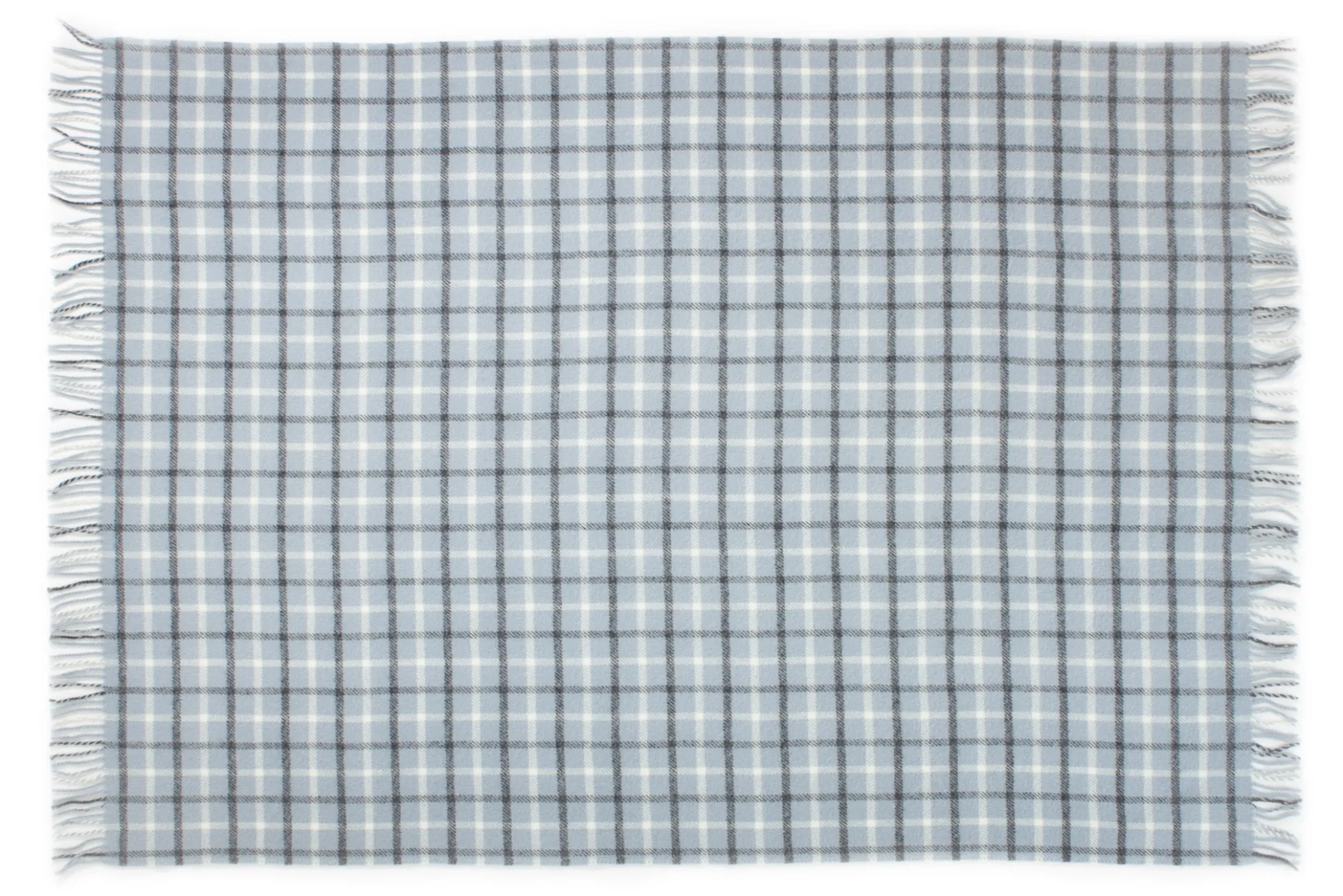 Uldplaid 130x200 cm - 100% Ren ny uld - Axel støvet blå