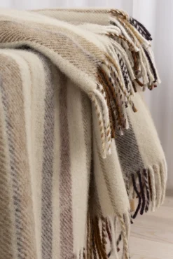 Uldplaid 130x200 cm - 100% Ren ny uld - Bifrost multi