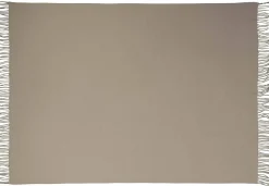 Uldplaid 130x200 cm - 100% Ren ny uld - Solid sand