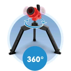Vandkanon til haveslange - 360 graders rotation - Rød