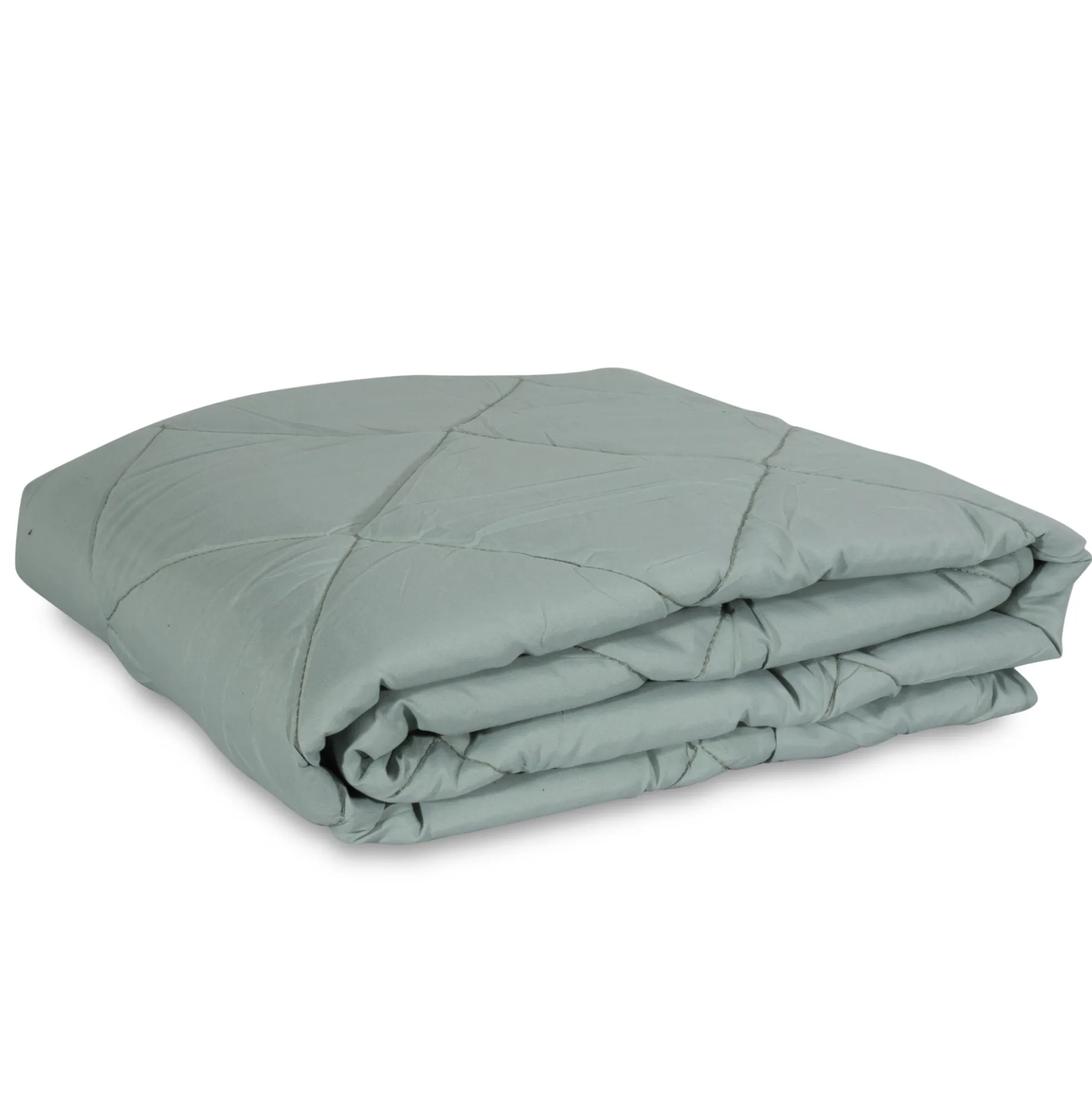 Vattæppe - Støvet grøn - Sval fiberdyne - 140x200 cm - Zen Sleep sommerdyne