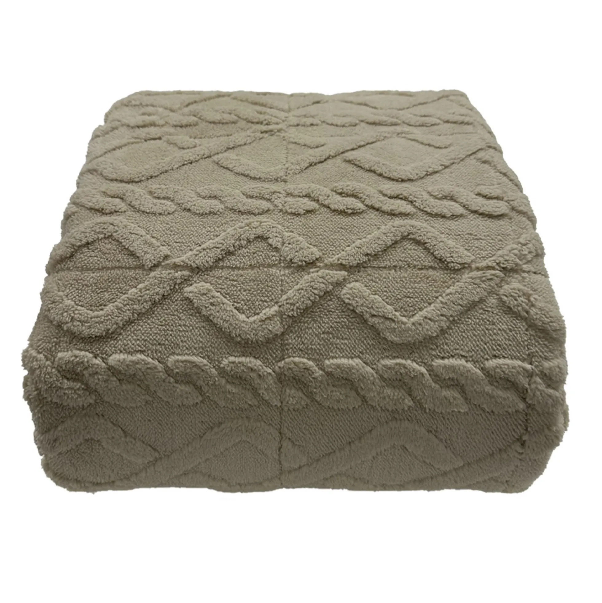 Vægttæppe - 130x170 cm - 3 kg - Blødt og vamset - Sandfarvet tyngdetæppe fra Nordstrand Home