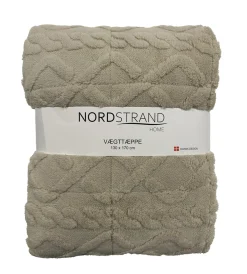 Vægttæppe - 130x170 cm - 3 kg - Blødt og vamset - Sandfarvet tyngdetæppe fra Nordstrand Home