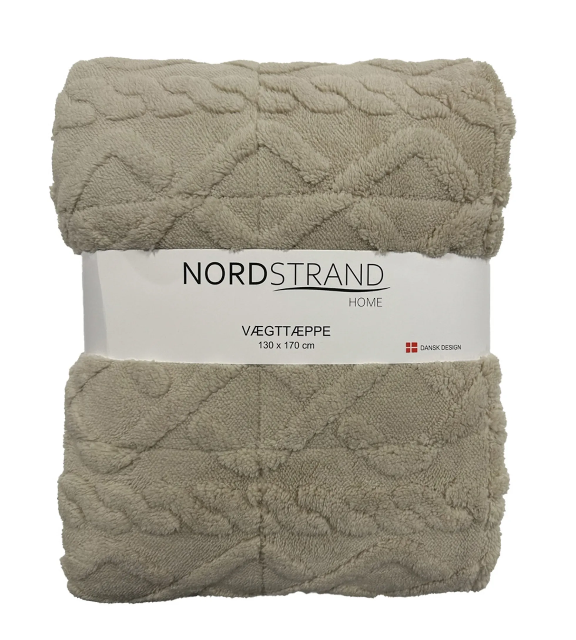 Vægttæppe - 130x170 cm - 3 kg - Blødt og vamset - Sandfarvet tyngdetæppe fra Nordstrand Home