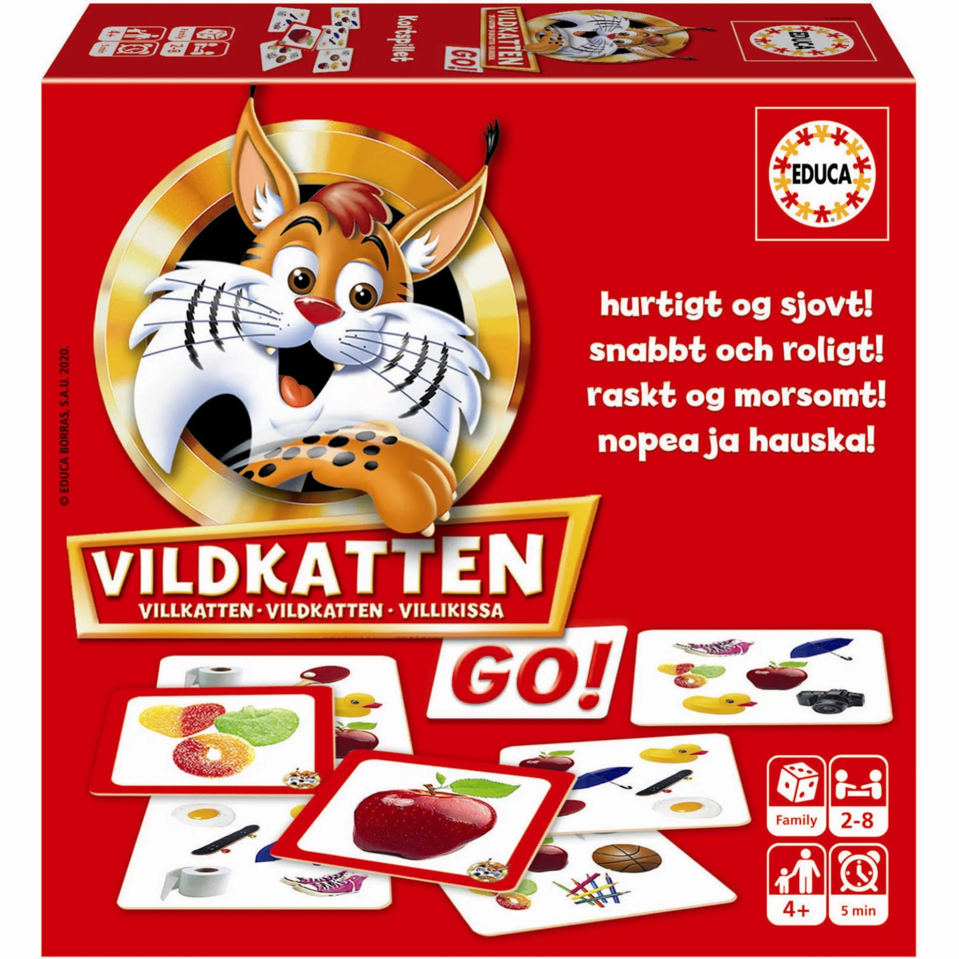 Vildkatten GO rejsespil - 70 kort