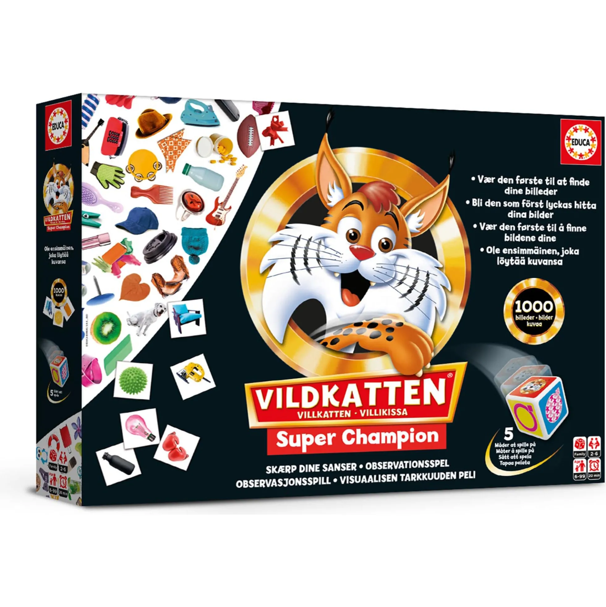 Vildkatten Super Champion 1000 - Børnebrætspil