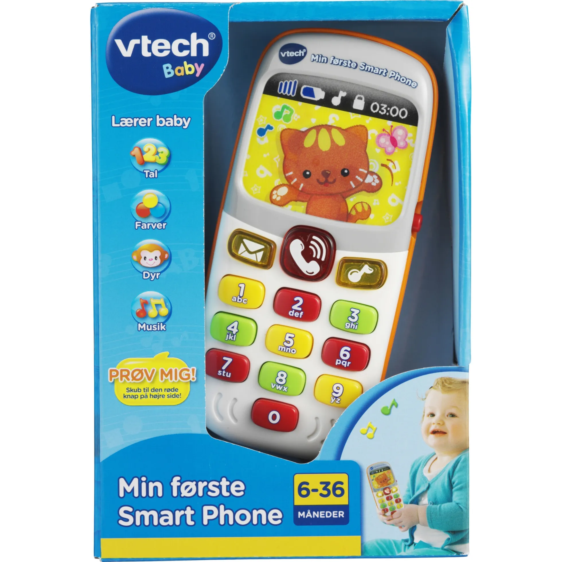 VTech Baby Min første smartphone med dansk tale