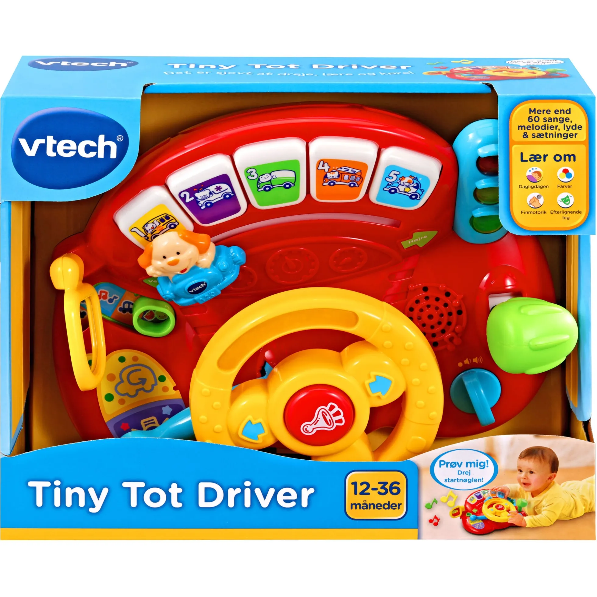 VTech Baby Tiny Tot instrumentbræt med dansk tale