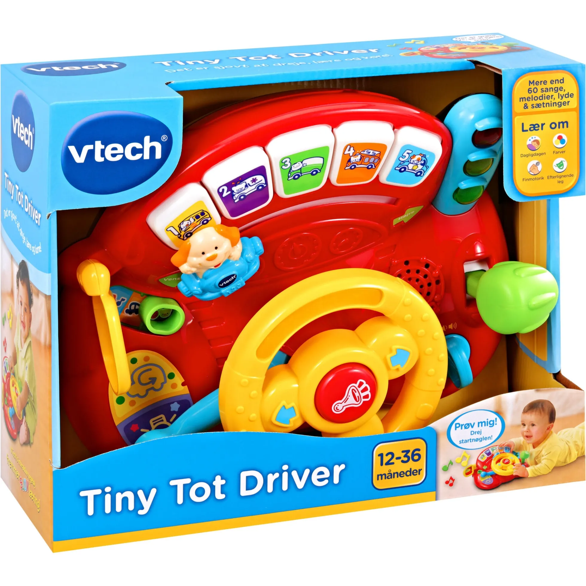 VTech Baby Tiny Tot instrumentbræt med dansk tale